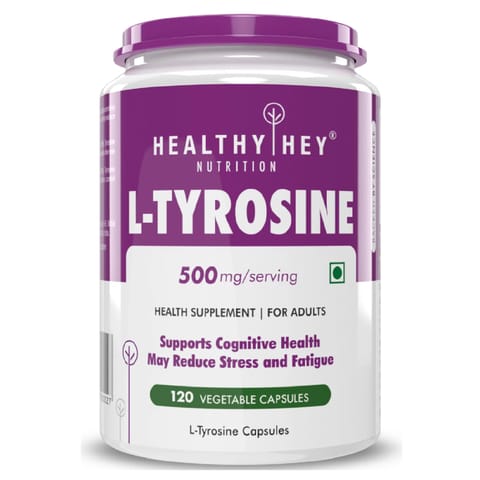 HealthyHey Nutrition L-Tyrosine -120 Capsules