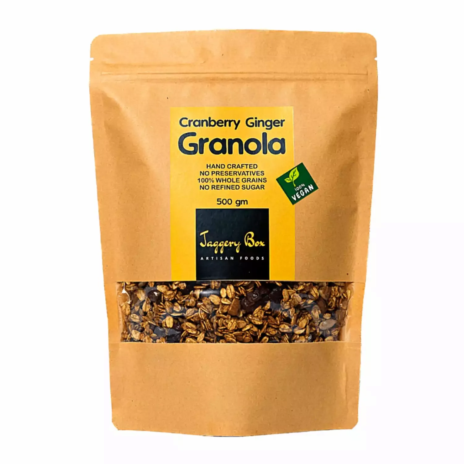 JAGGERY BOX CRANBERRY GINGER GRANOLA 500g