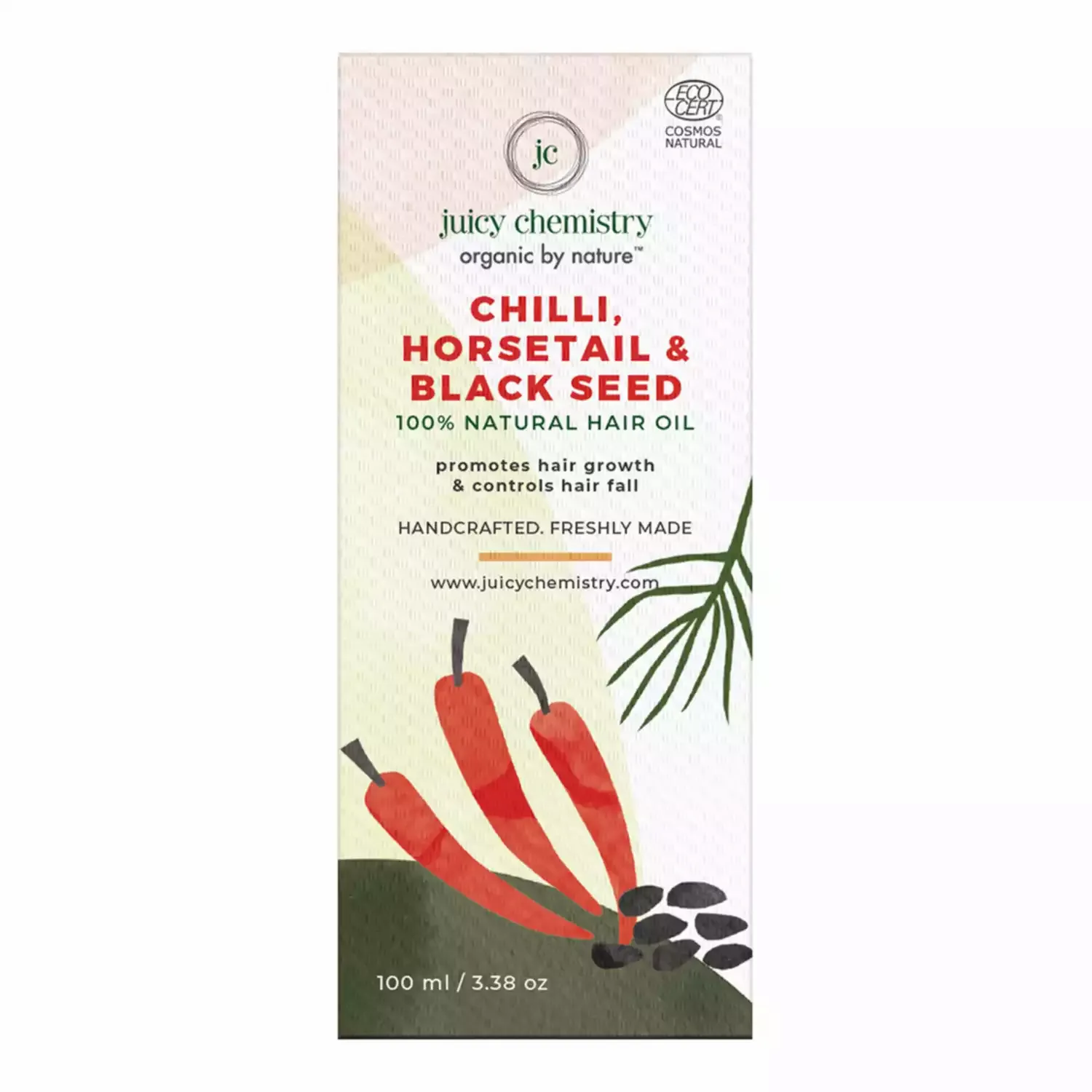 Juicy Chemistry Chilly, Horsetail and Black Seed Oil 100ml