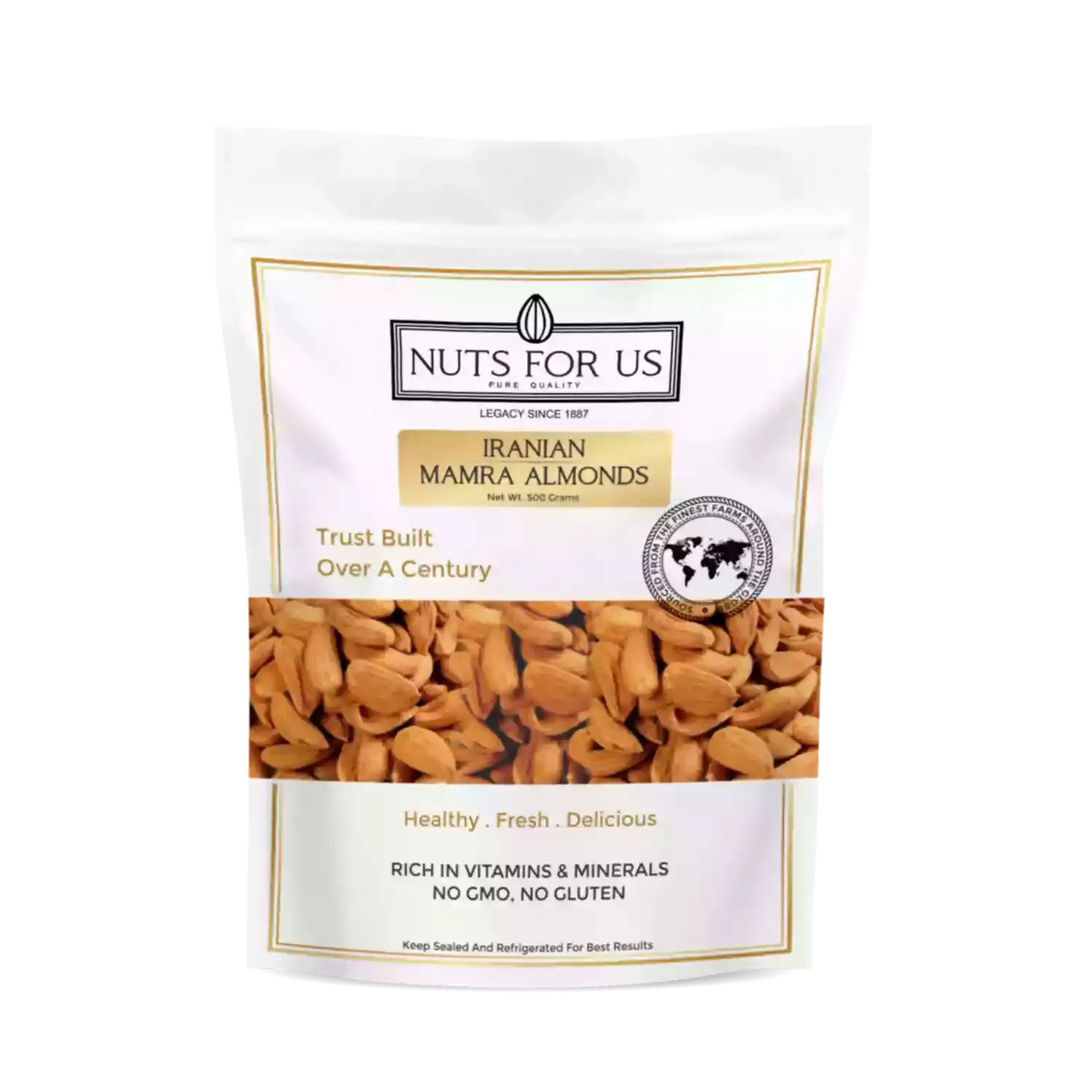 Nuts For Us Iranian Mamra Almonds 500g