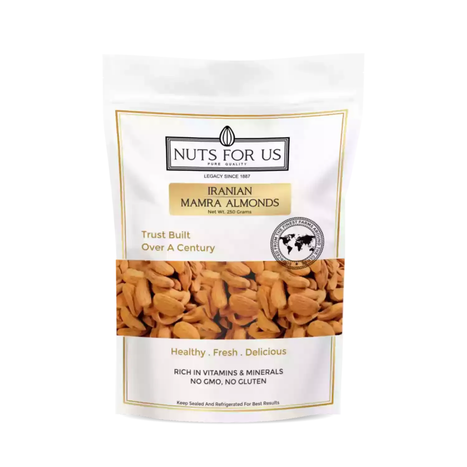 Nuts For Us Iranian Mamra Almonds 250g