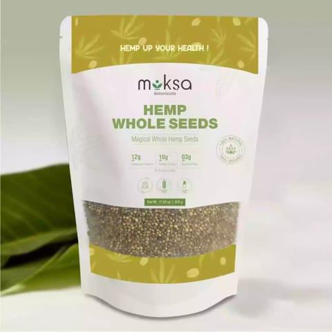 Moksa Hemp Seeds Natural and Vegan (500 gms)