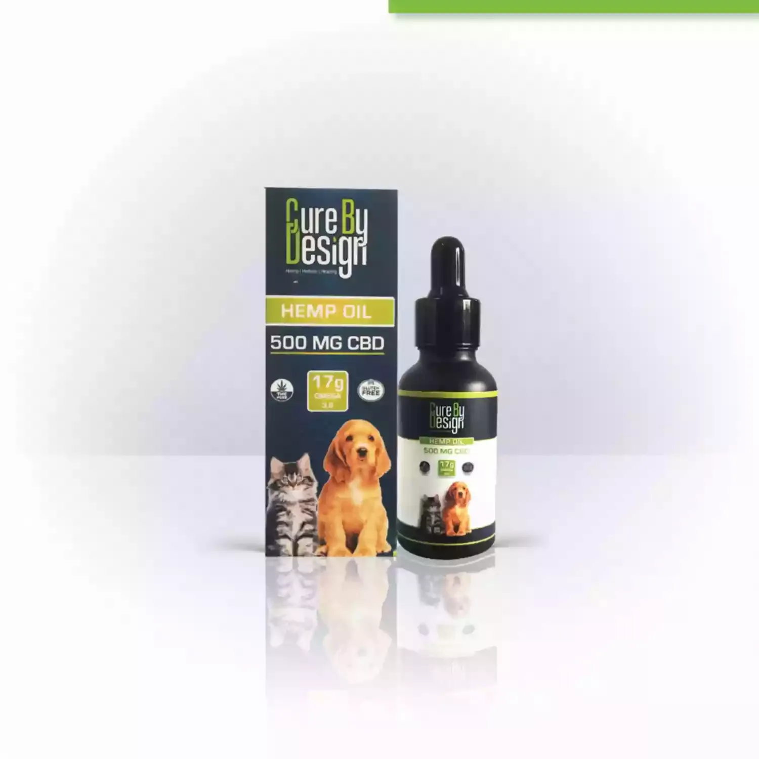 Cure By Design Hemp Oil for Pets with 500mg CBD 30ml