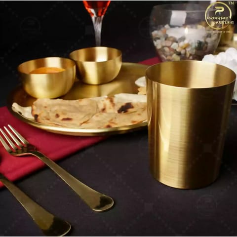 Paramparagat Upyogita Swarna Devyani 13 Brass Dinner Set – Param