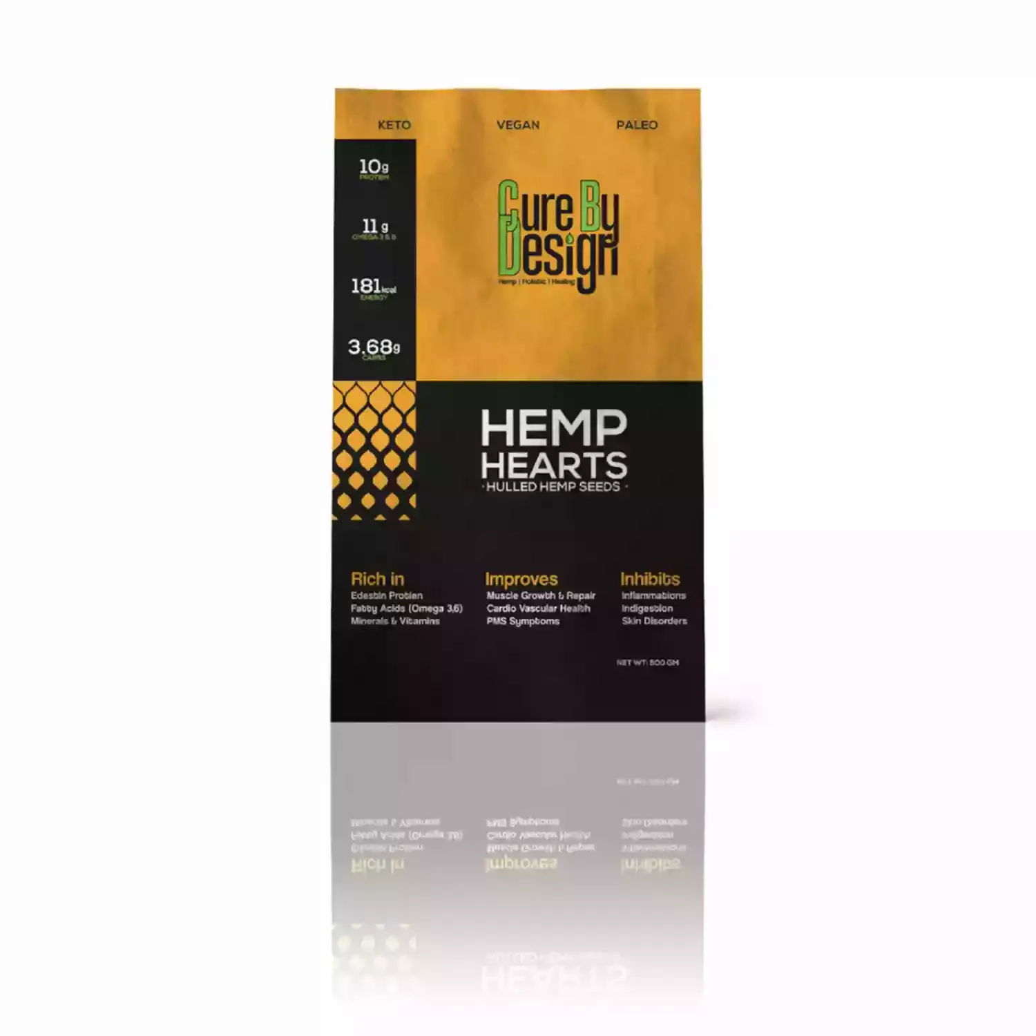 Cure By Design Hemp Hearts 500gm