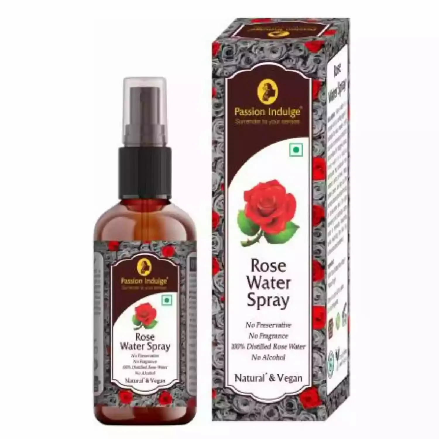 Passion Indulge Natural Rose Water for Makeup Remover 100 ml PACK OF 2