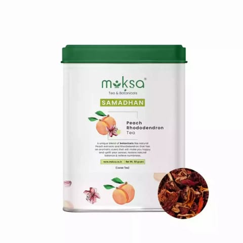 MOKSA Tea BOTANICALS Peach Rhododendron Tea Loose Leafs Peach Infusion Dried Loose Tea 50g