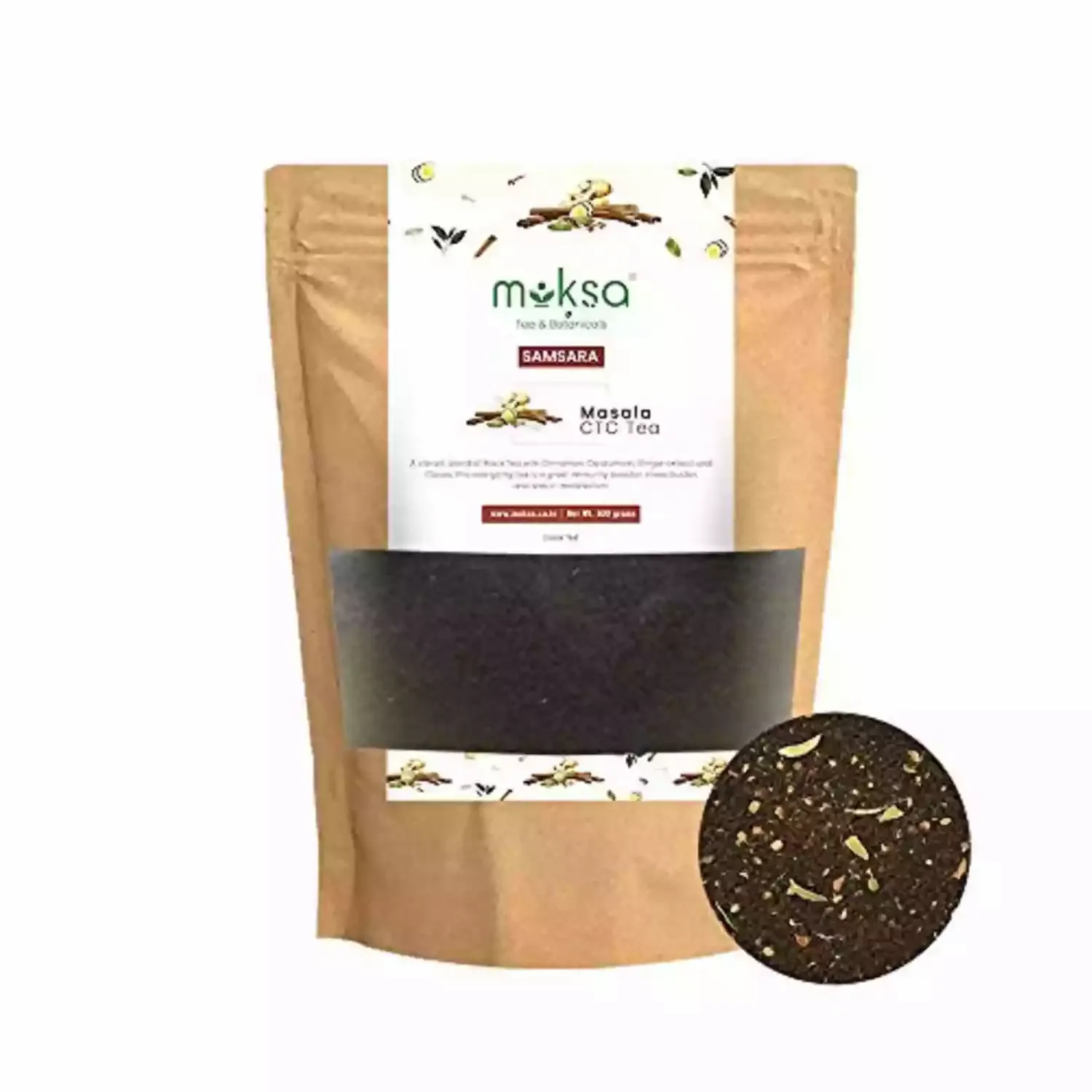 MOKSA Tea BOTANICALS Luxury  Pure CTC Masala Chai 500 gms