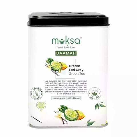 MOKSA Assorted Tea Gift Set Bliss Single Square Caddy Tea Gift Set Earl Grey Creme Loose Leaf Tea
