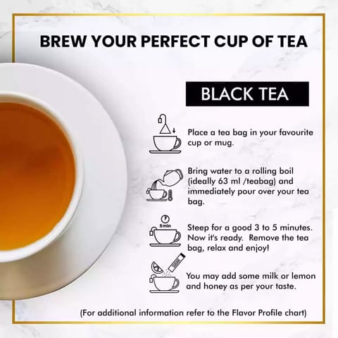 MOKSA Tea BOTANICALS Luxury  Pure Lychee Black Tea Leafs15 Biodegradable Pyramid Tea Bags 30GMS