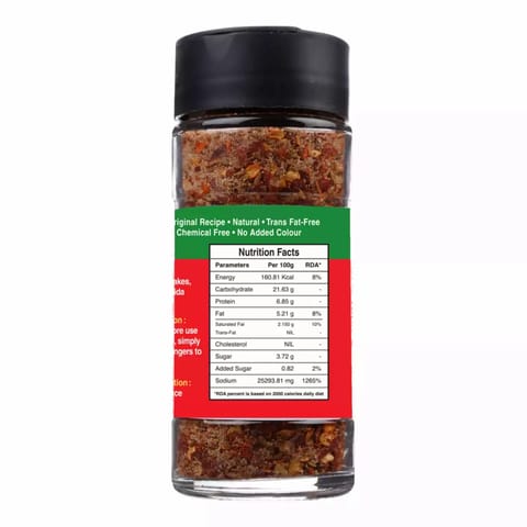 Homemakerz Red Chili Salt Pack of 2 Healthy Mineral Rich Sea Salt for Daily Cooking 100 gms