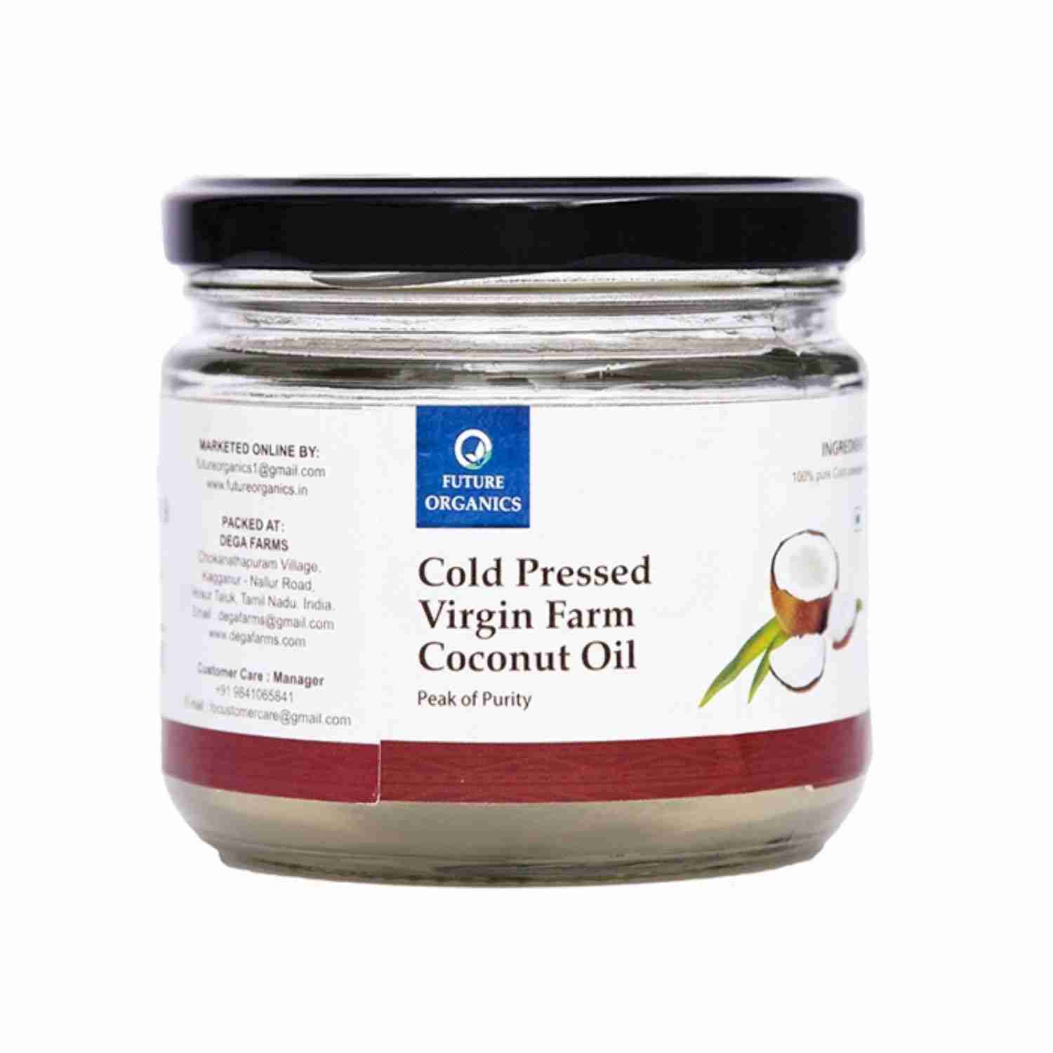 Future Organics Cold Pressed Virgin Farm Coconut Oil 250 ml