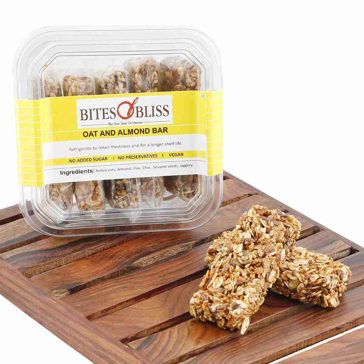 Bites of Bliss OAT N ALMOND BAR 154 gms, pack of 2