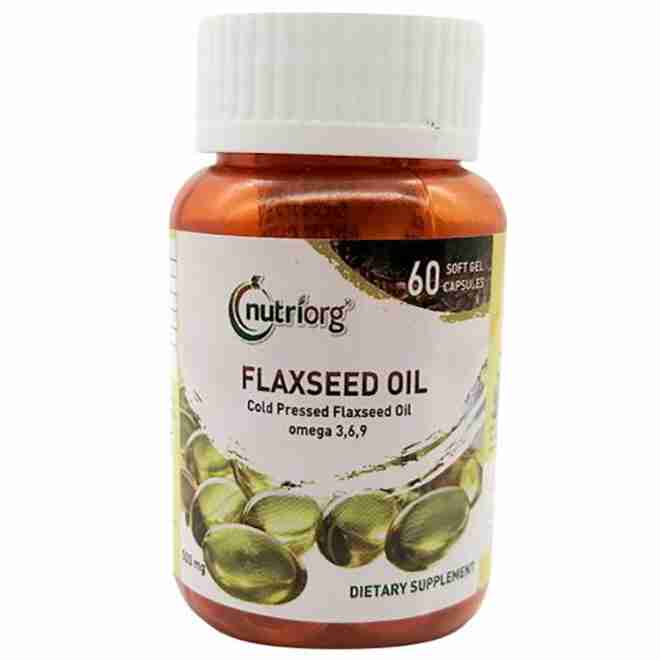 Nutriorg Flaxseed  Oil Soft Gel (60 Capsule)