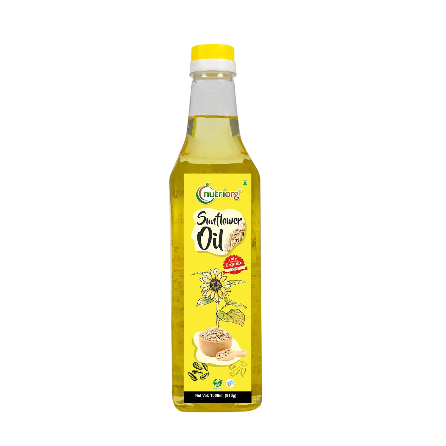 Nutriorg Certified Organic Sunflower Oil 1000ml