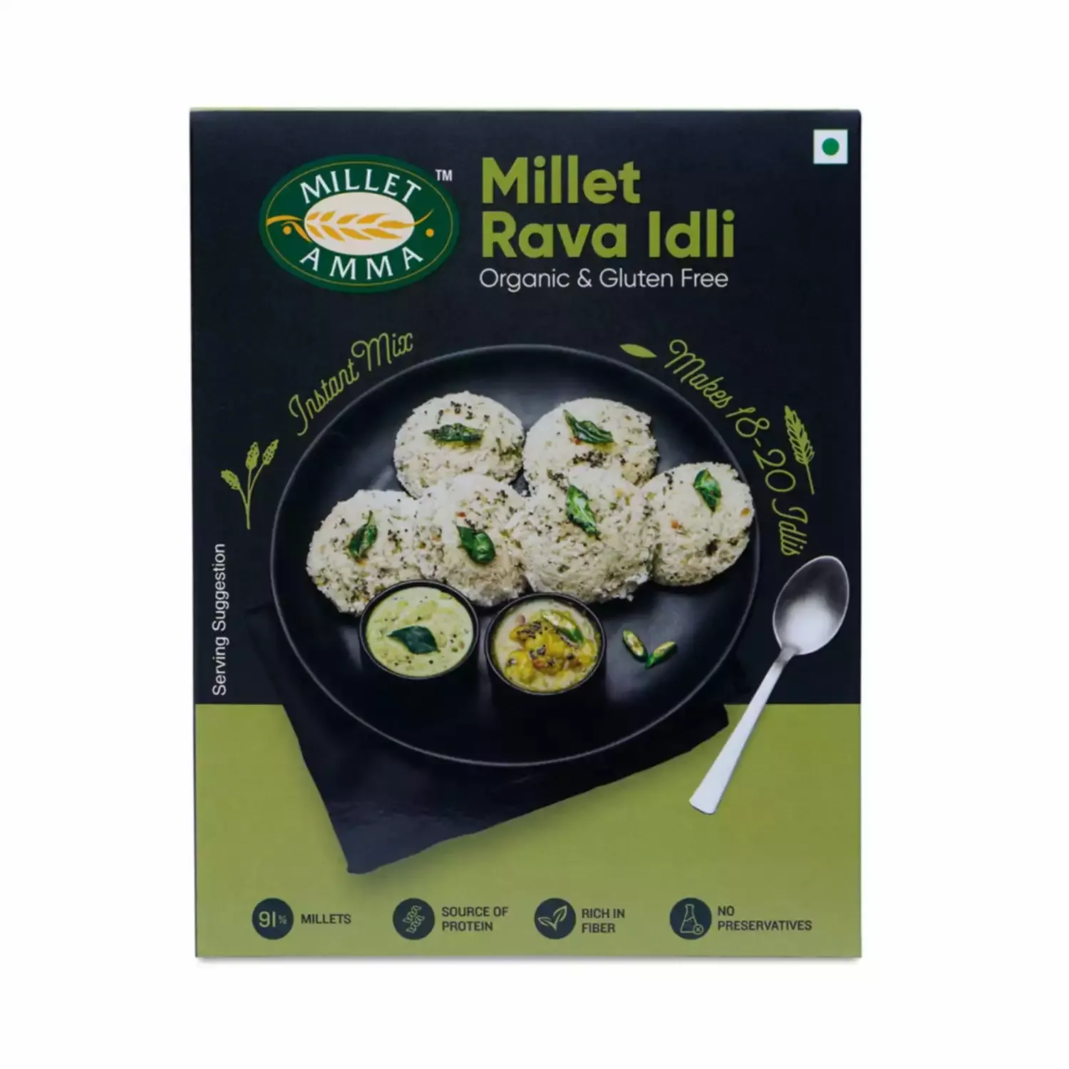 Millet Amma Millet Rava Idli Mix Organic 250gm