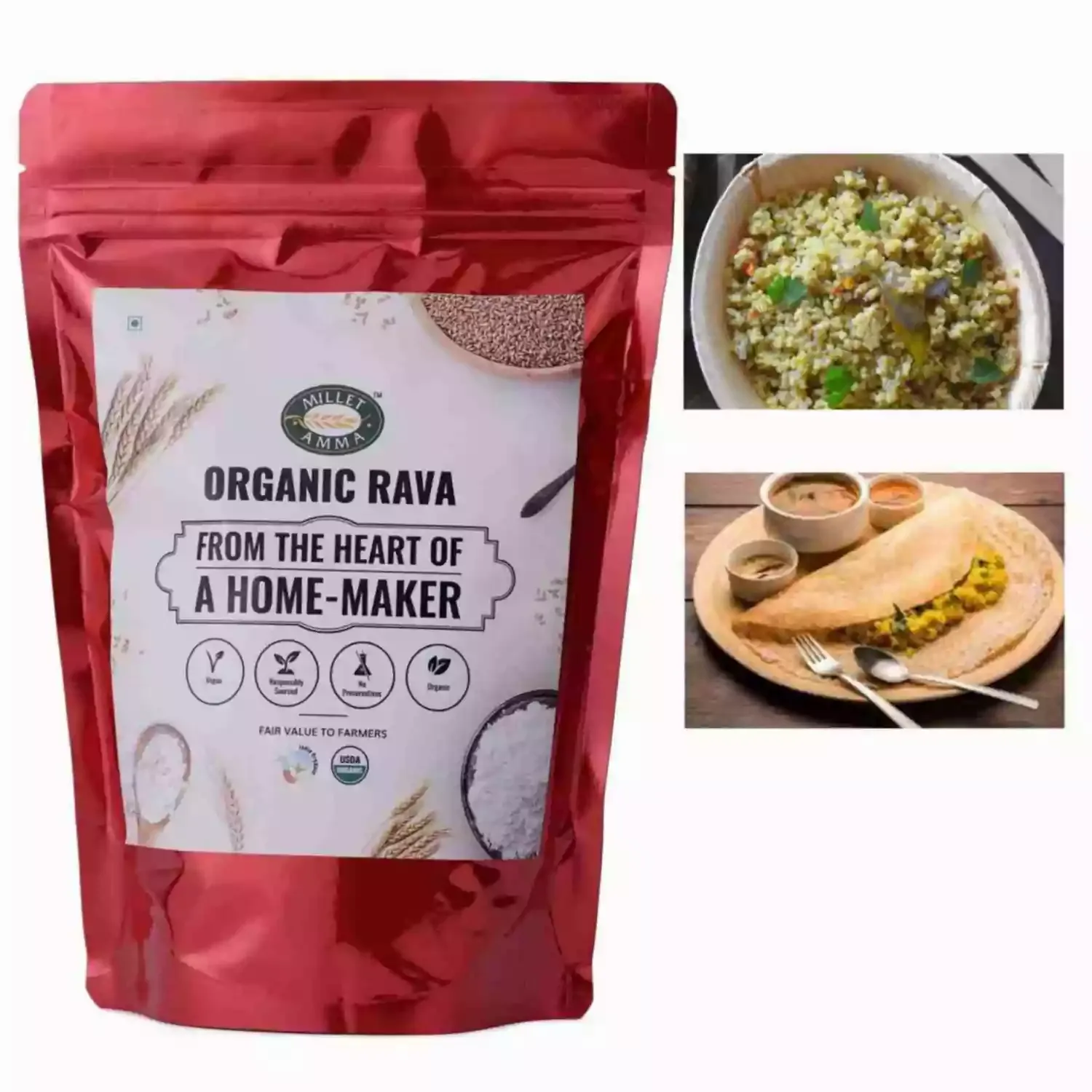 Jowar Millet Rava Organic 500gm