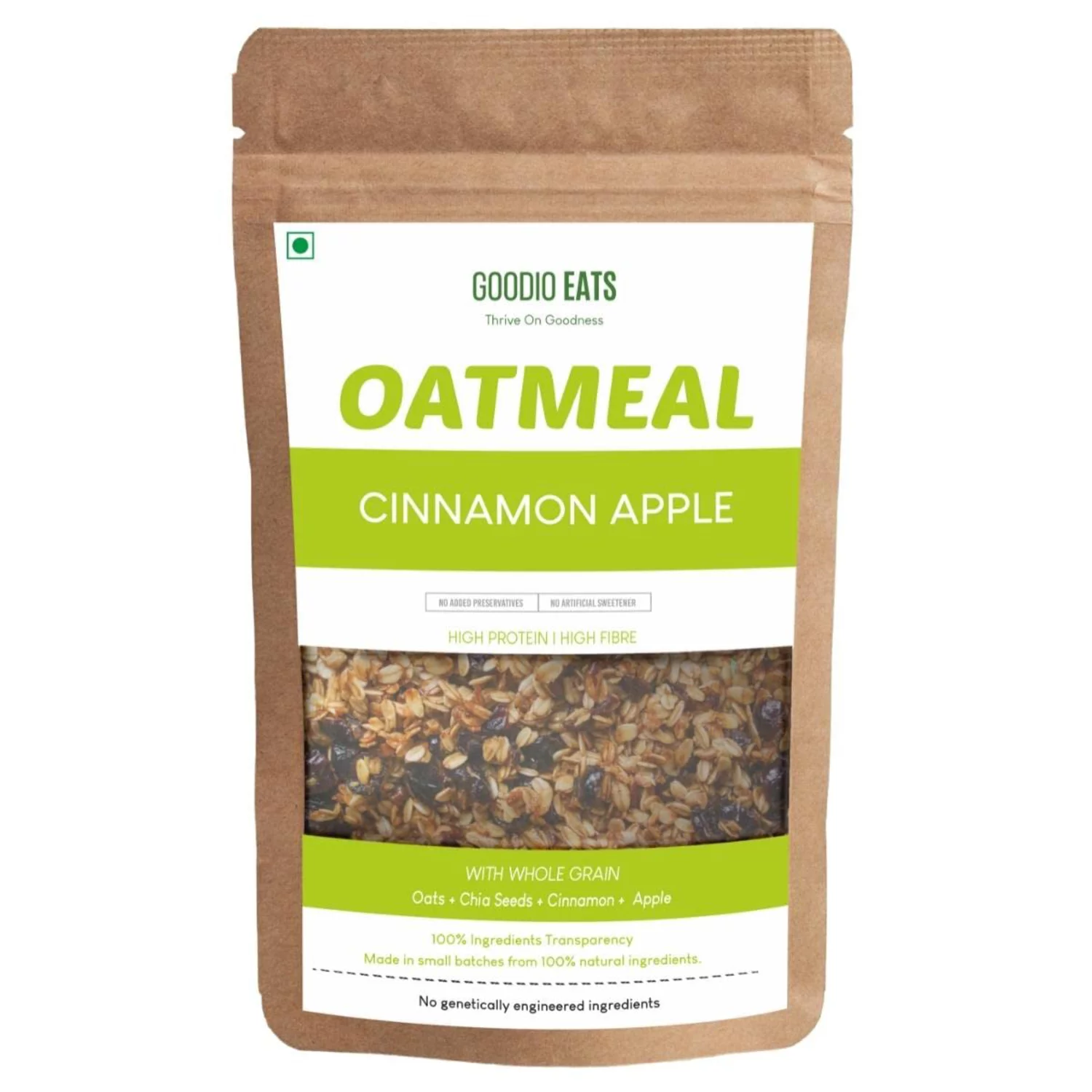 Goodio Eats - Thrive On Goodness  - Apple Cinnamon Oatmeal 200 gms