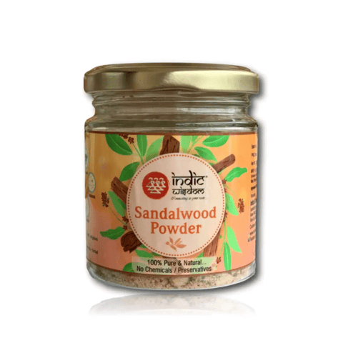 IndicWisdom White Sandalwood Powder No Chemicals or Additives, Pure & Natural (25 gms)
