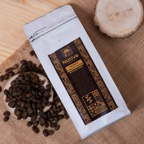 Native Organica Coffee Medium Dark Roast 250 gms