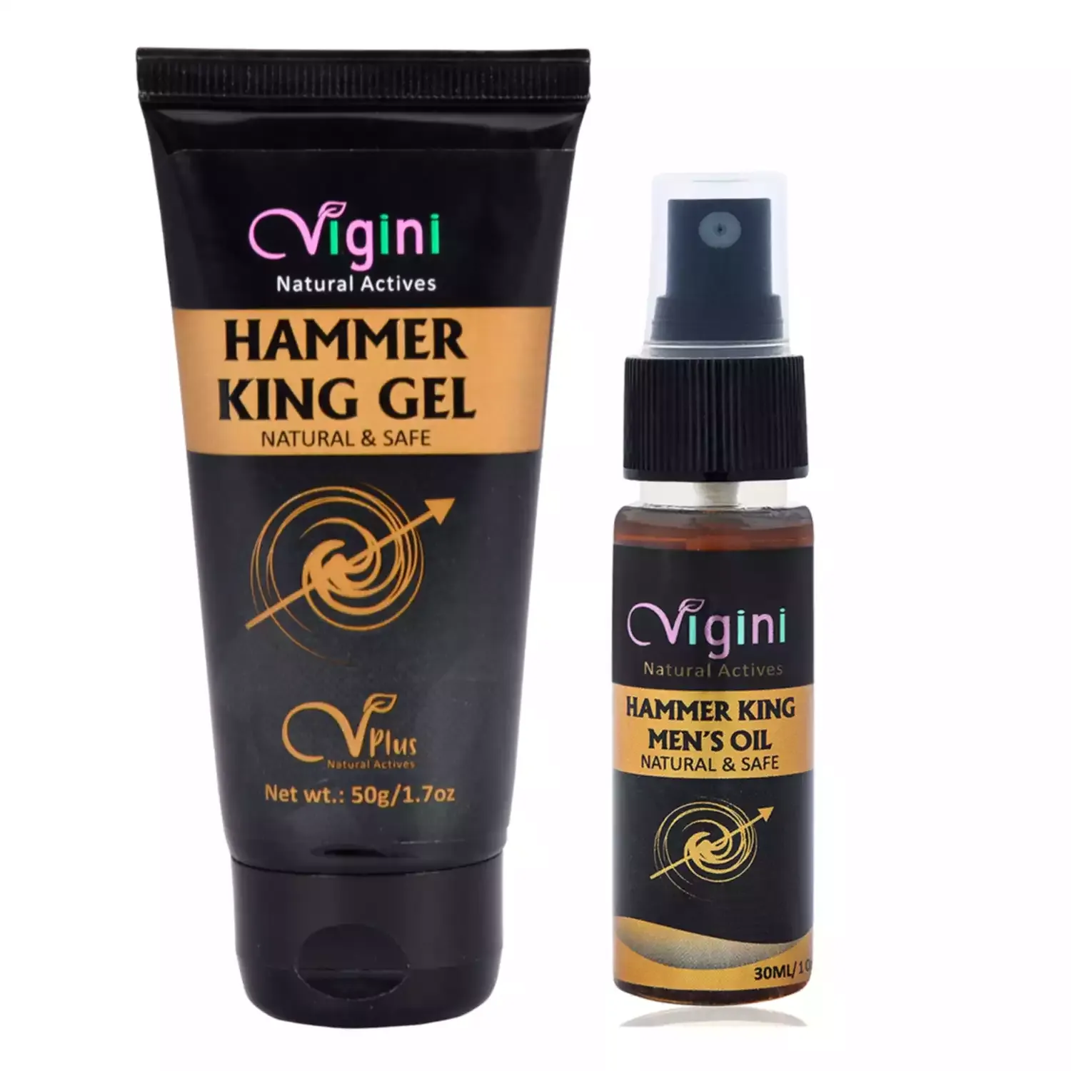 Vigini Natural Hammer King Long Time Lasting Penis Lubricants Gel for Male & Sensual Massage Oil