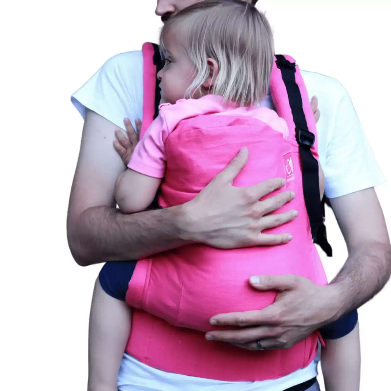 Anmol Baby Handwoven Basic  Pink - Ergonomic Baby Carrier | Easy to use 100% Cotton, Hands Free Carr