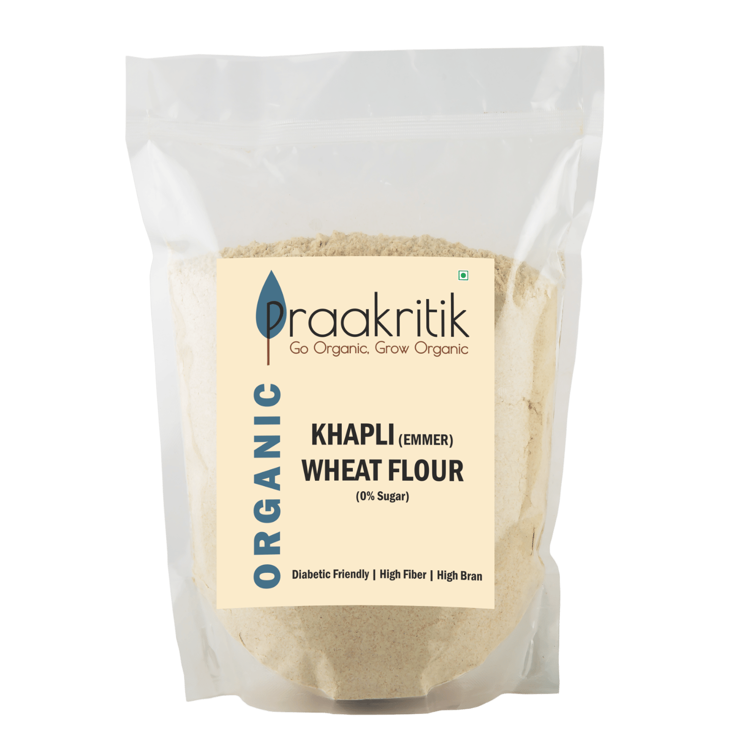 Praakritik Organic Khapli Atta 1 Kg