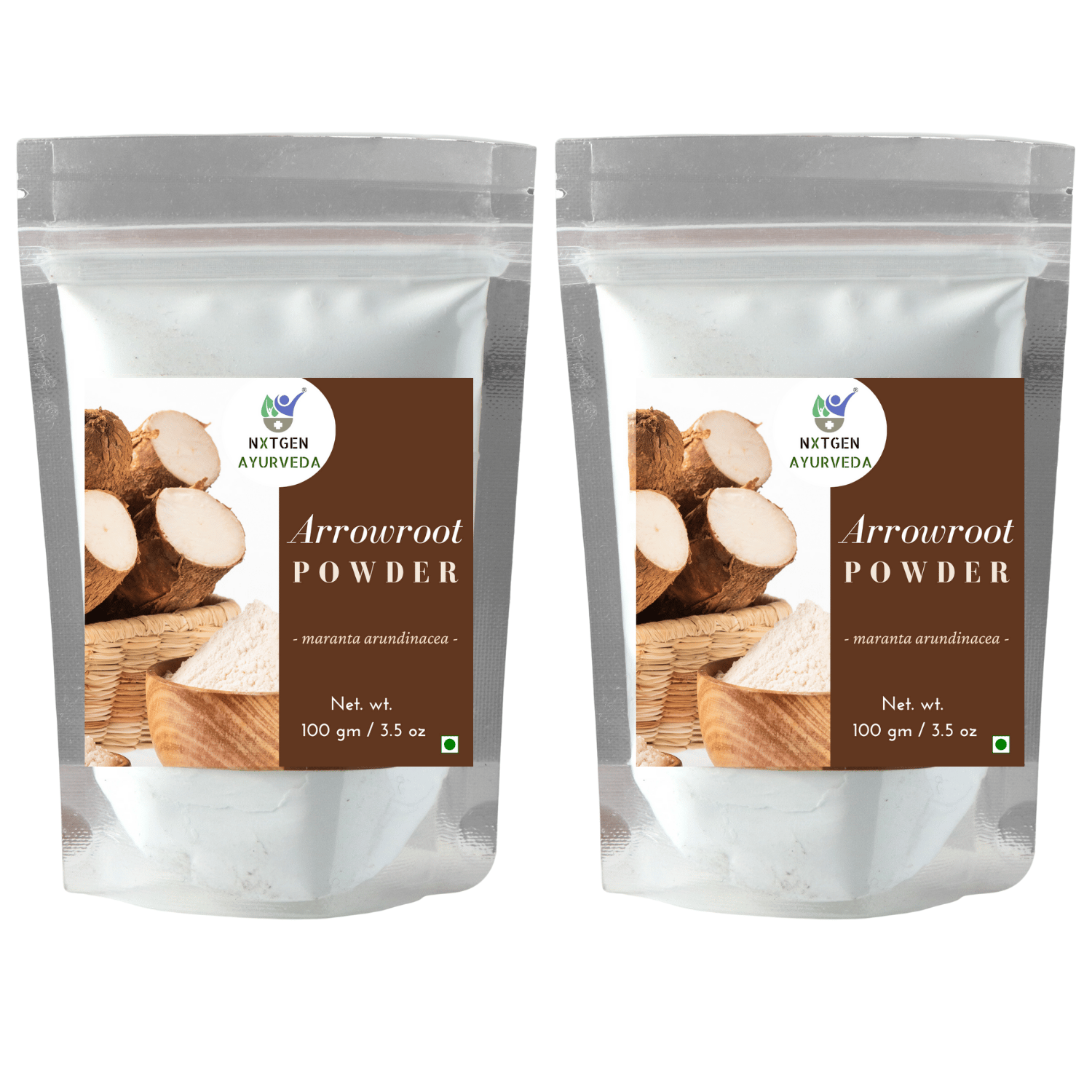 Nxtgen Ayurveda Arrowroot Powder (Each of 100 gms; Pack of 2)