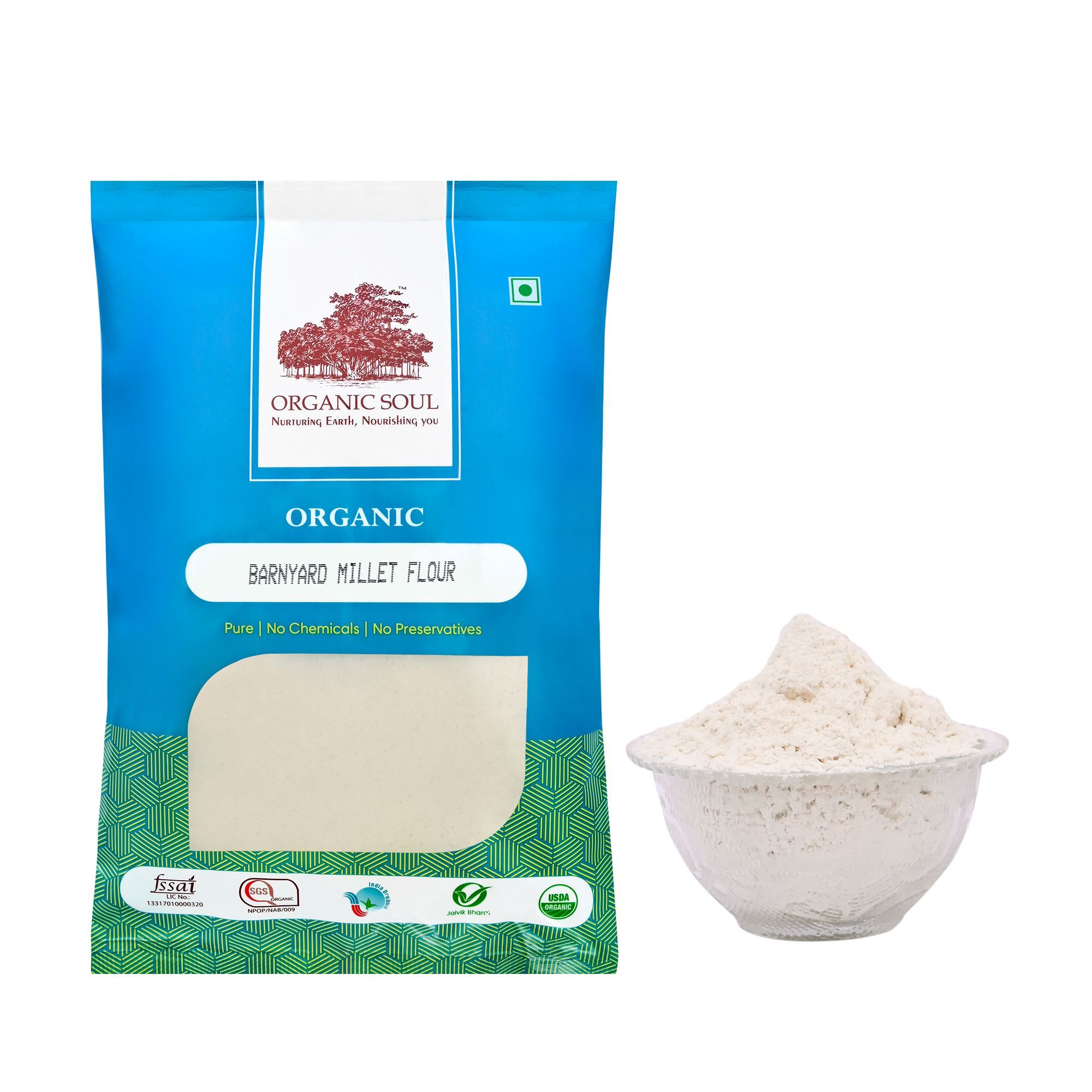 Organic Soul Barnyard Millets Flour (500 gms)