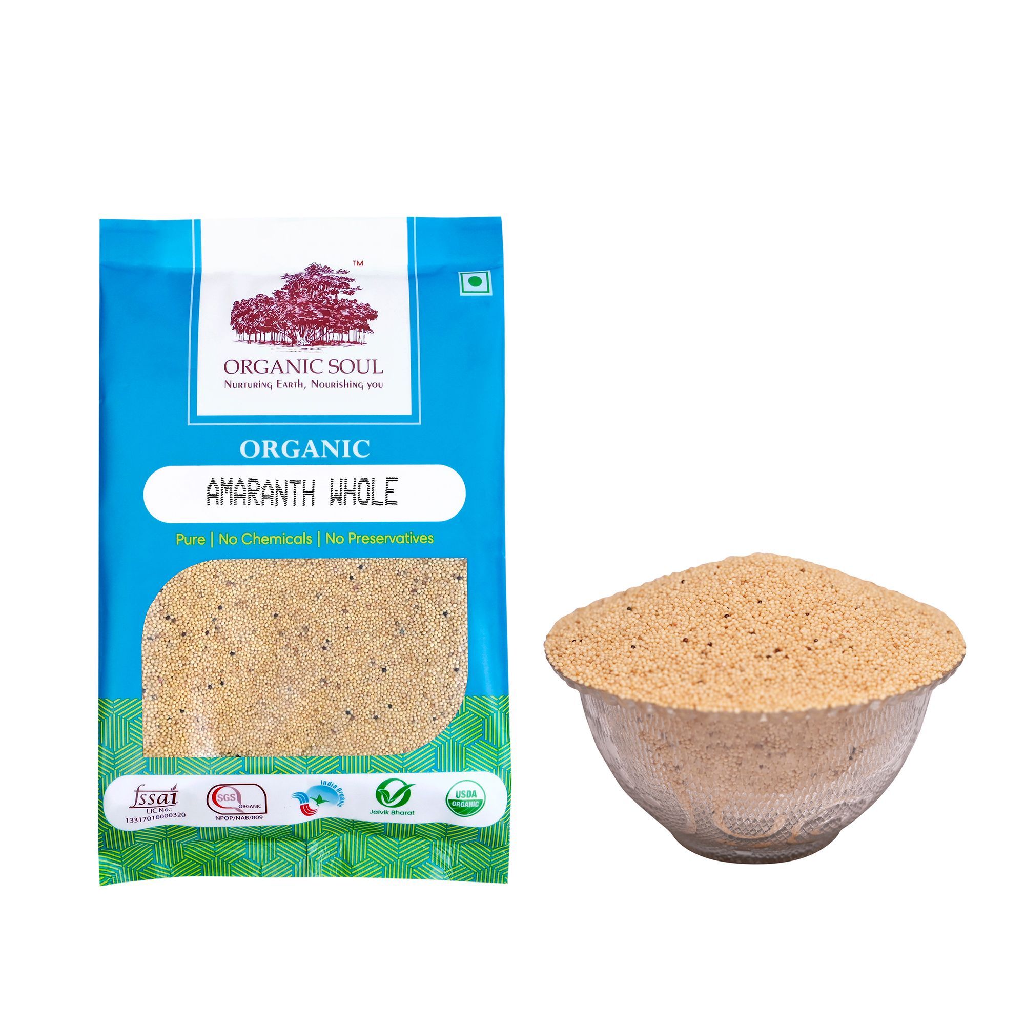 Organic Soul Amaranth Whole (500 gms)