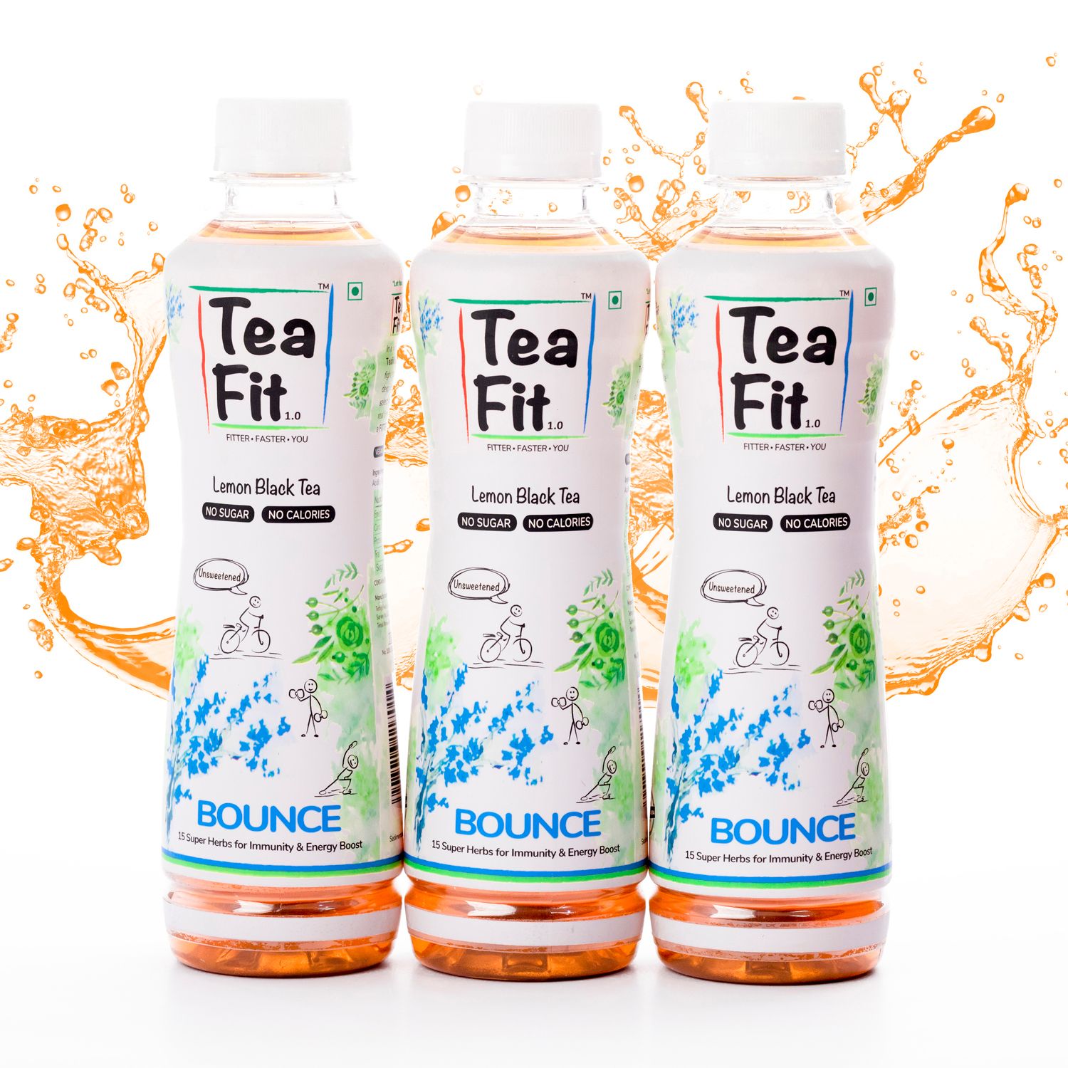 Teafit Bounce Lemon Black Tea 12 Pack