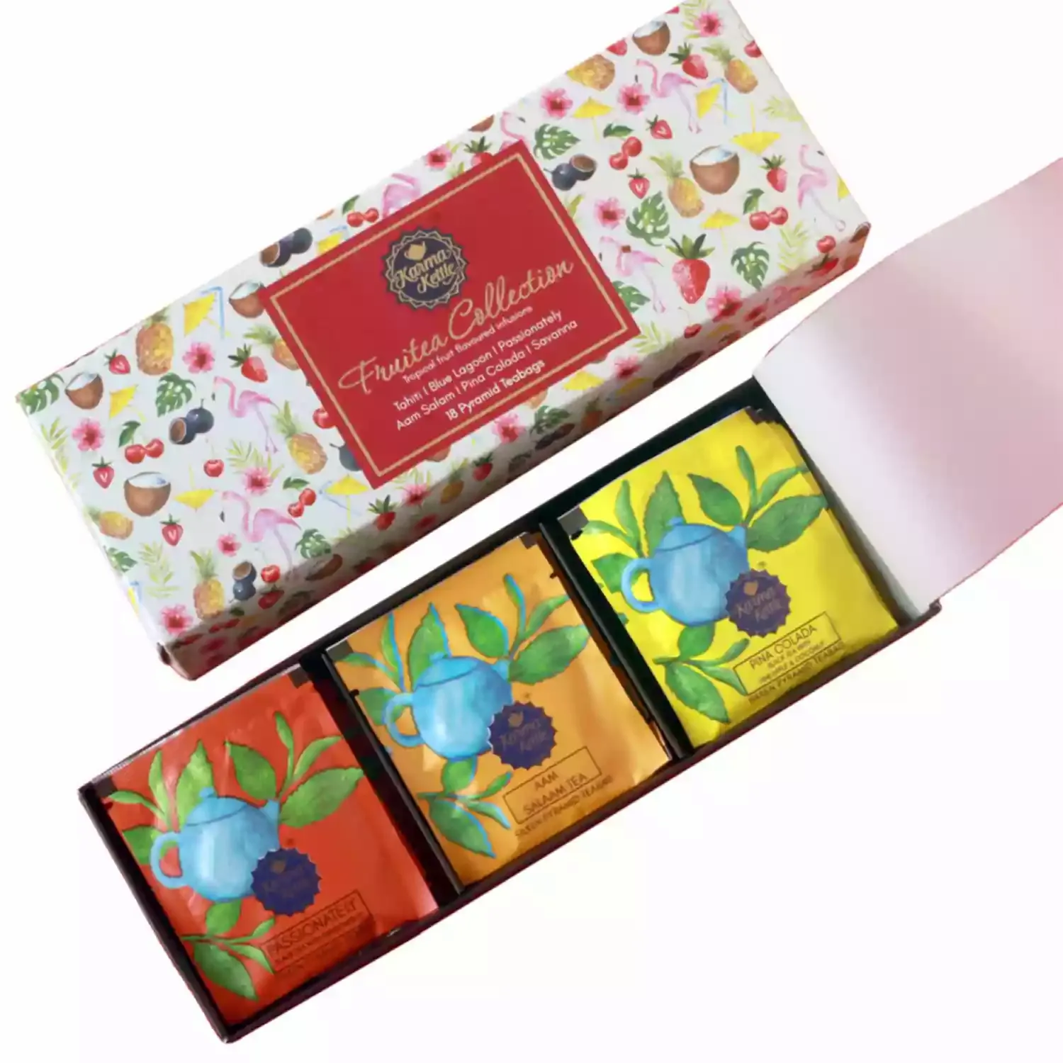 Karma Kettle FRUITEA Gift Box (18 Pyramid Teabags)