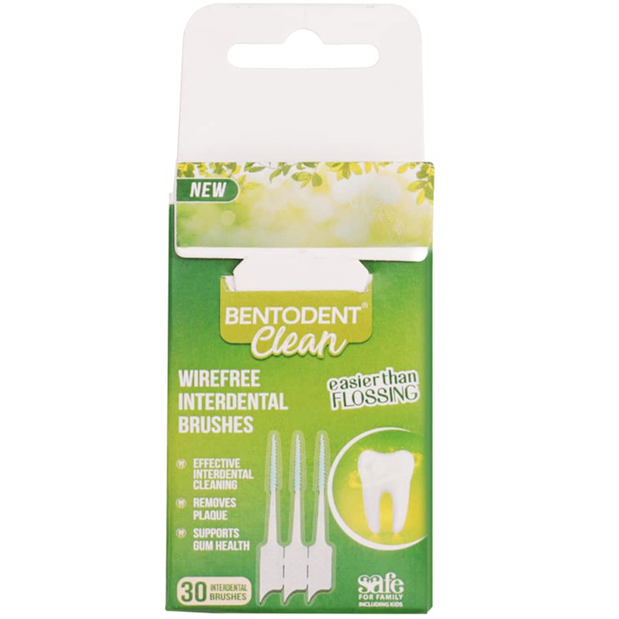 Bentodent Wirefree Interdental Brushes / Toothpicks - (30 Pcs)