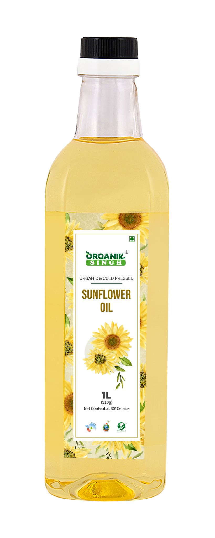 Organik Singh Organic Cold Pressed Sunflower Oil (1 Litre)