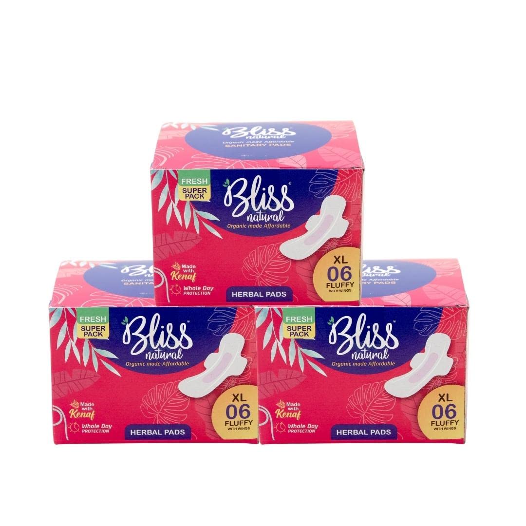 Rash-Free Sanitary Pads for women | Organic Cotton Pads | All XL : Box of  60 Pads - with Disposable bags | MADE SAFE Certified