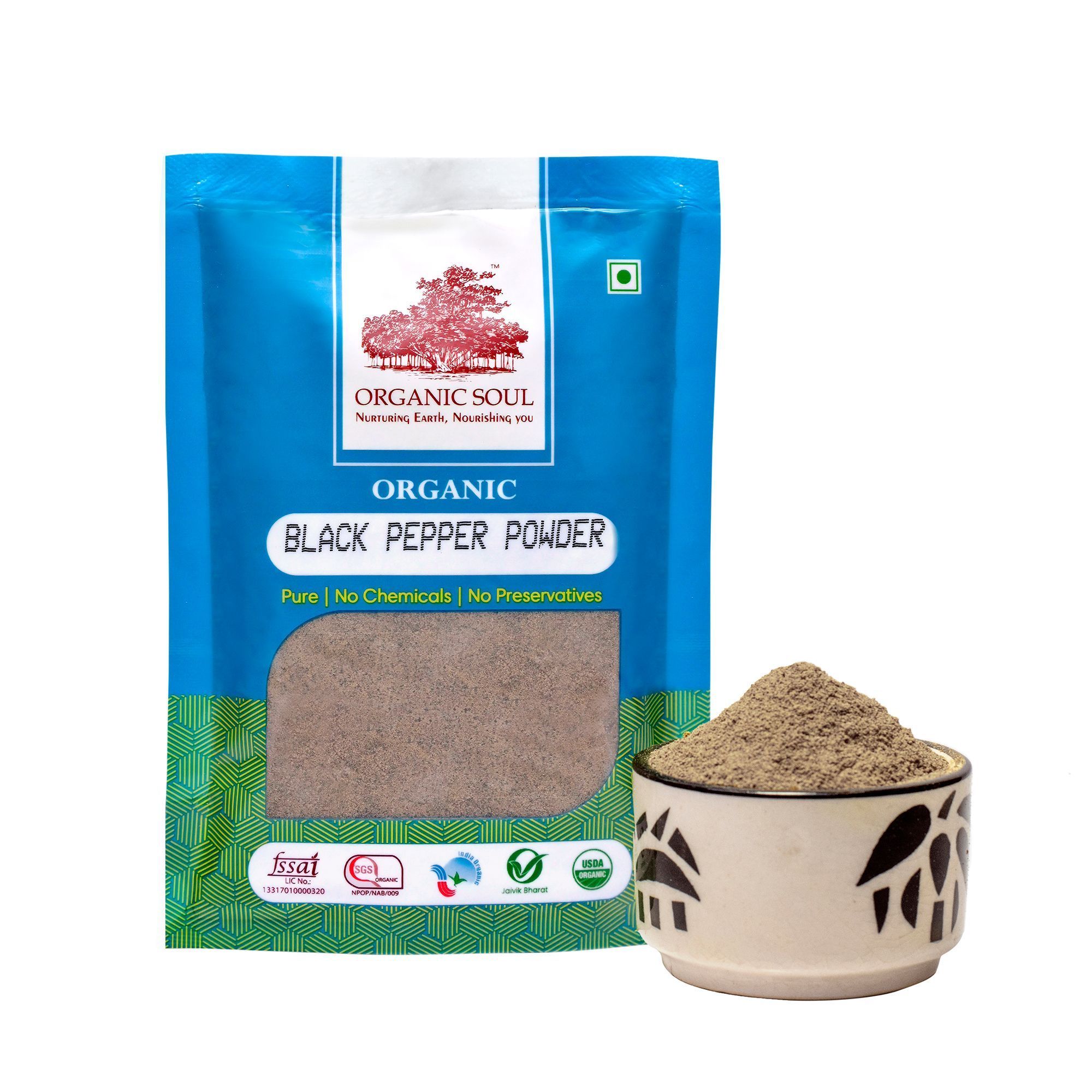 Organic Soul Black Pepper Powder (100 gms)