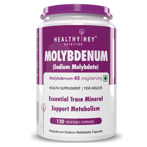 HealthyHey Nutrition Molybdenum - Trace Mineral Supplement (120 Capsules)
