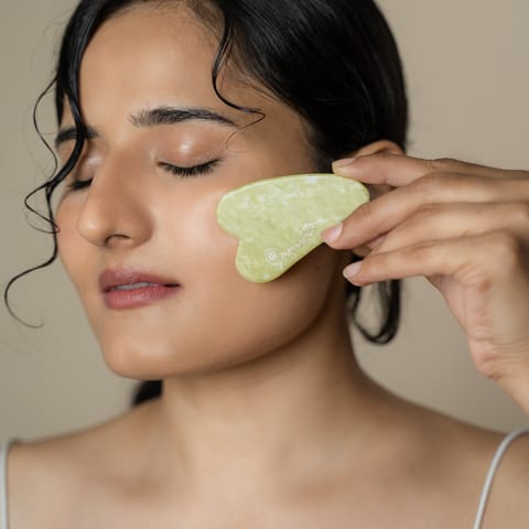 Organic B Gua Sha (Green Quartz)