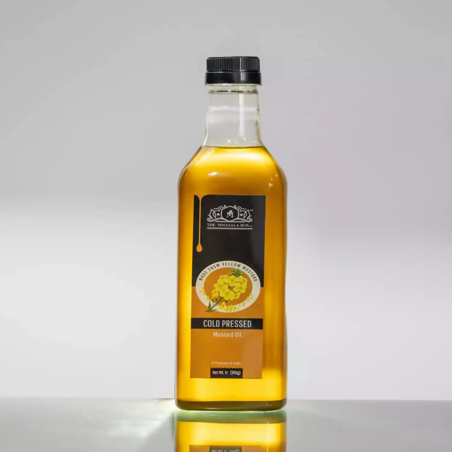 The Mmasala Box Co. Cold Pressed Yellow Mustard Oil (1 Litre)