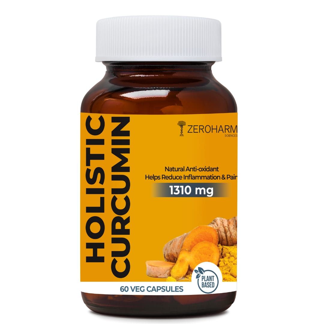 Zeroharm Holistic Curcumin Capsules With Piperine (90-Capsules)