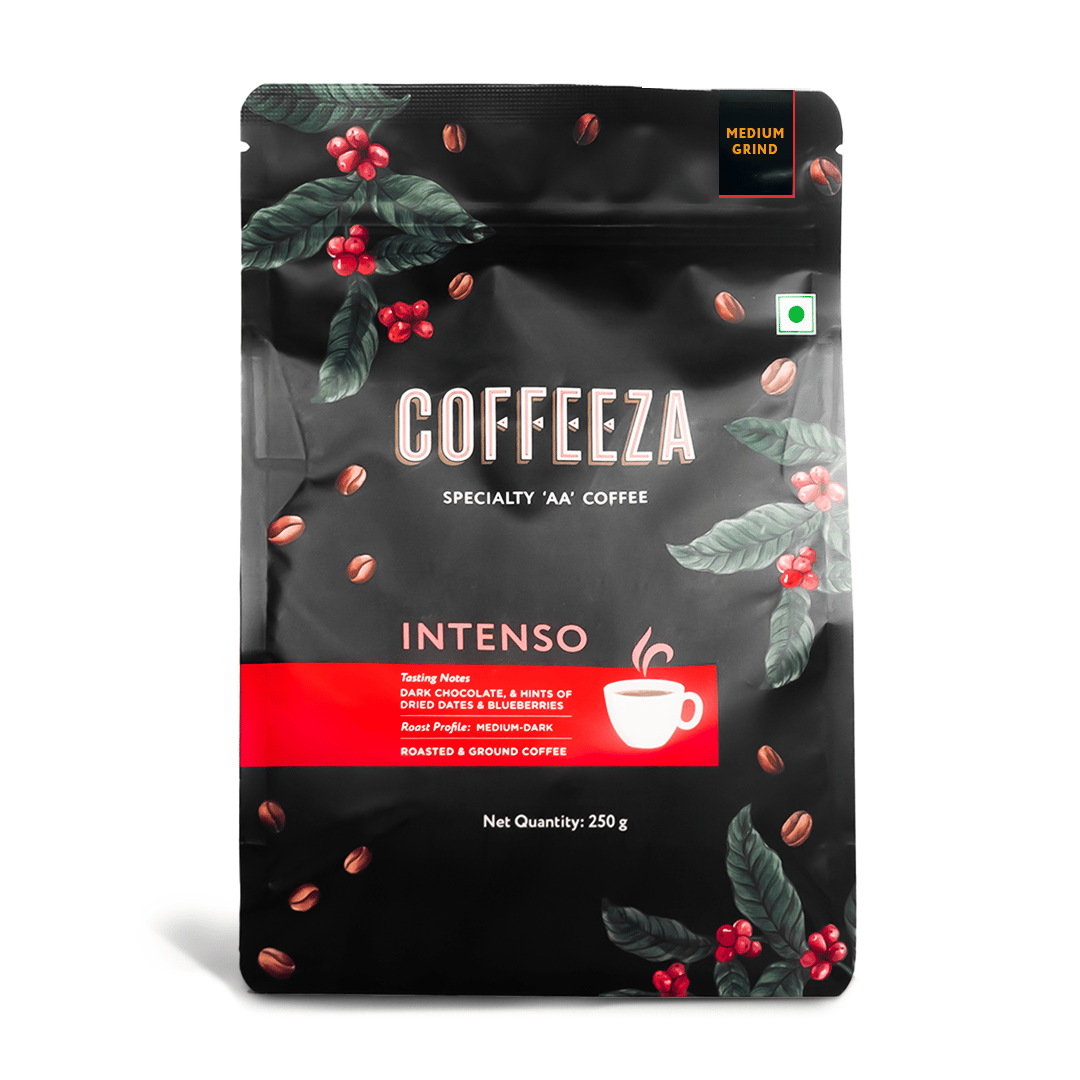 Coffeeza Intenso Ground Coffee - Medium Grind (250gm)