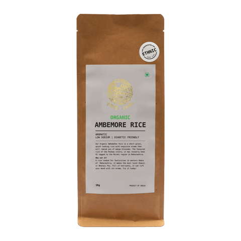 IKAI Organic Ambemore Rice, Ethnic Curation-Maharashtra , Rich Aroma 1000 gms