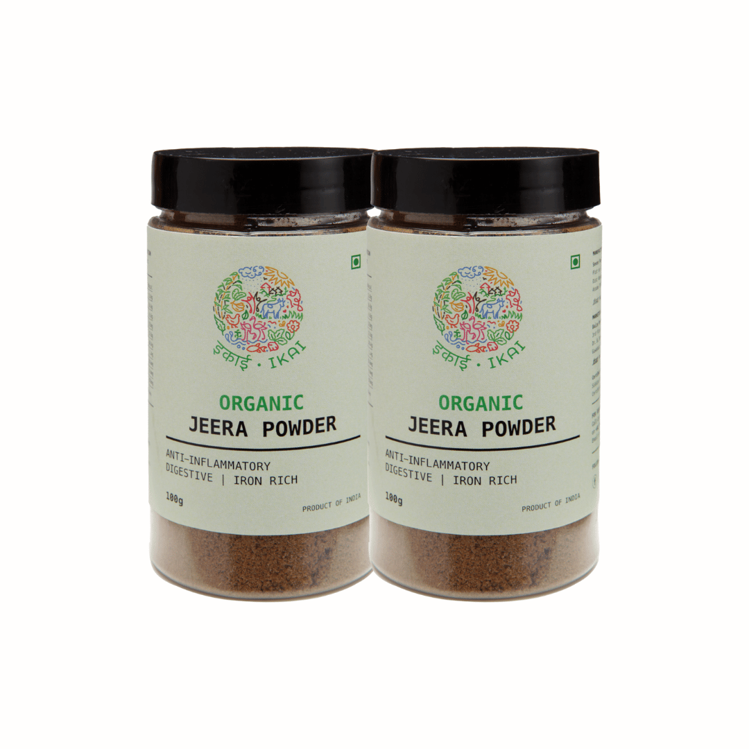 IKAI Organic Jeera Powder (Pack of 2), Cumin Powder, Stone Pounded 100 Gram
