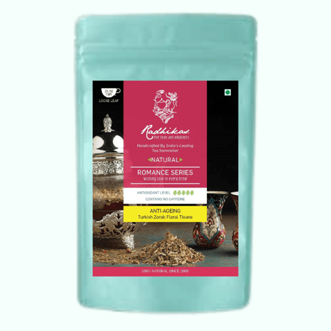 Radhikas Fine Teas and Whatnots ANTI-AGEING Turkish Zorab Floral Tisane - A delightful blend of fragrant flavourful flavours of Turkey