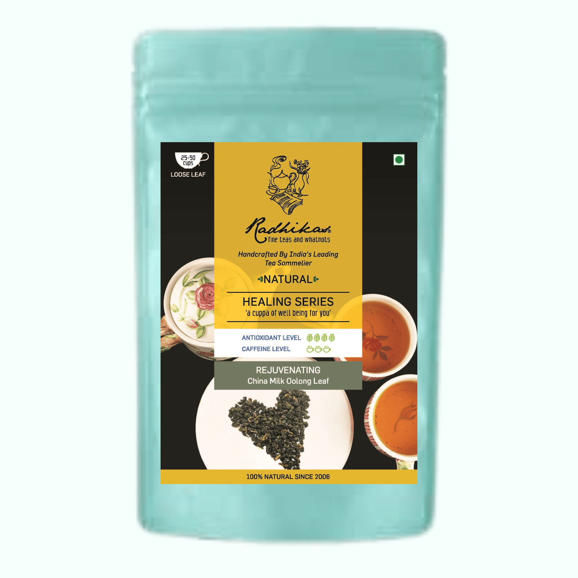 Radhikas Fine Teas and Whatnots REJUVENATING China Milk Oolong Leaf - A Tea for Relaxation and Vitality