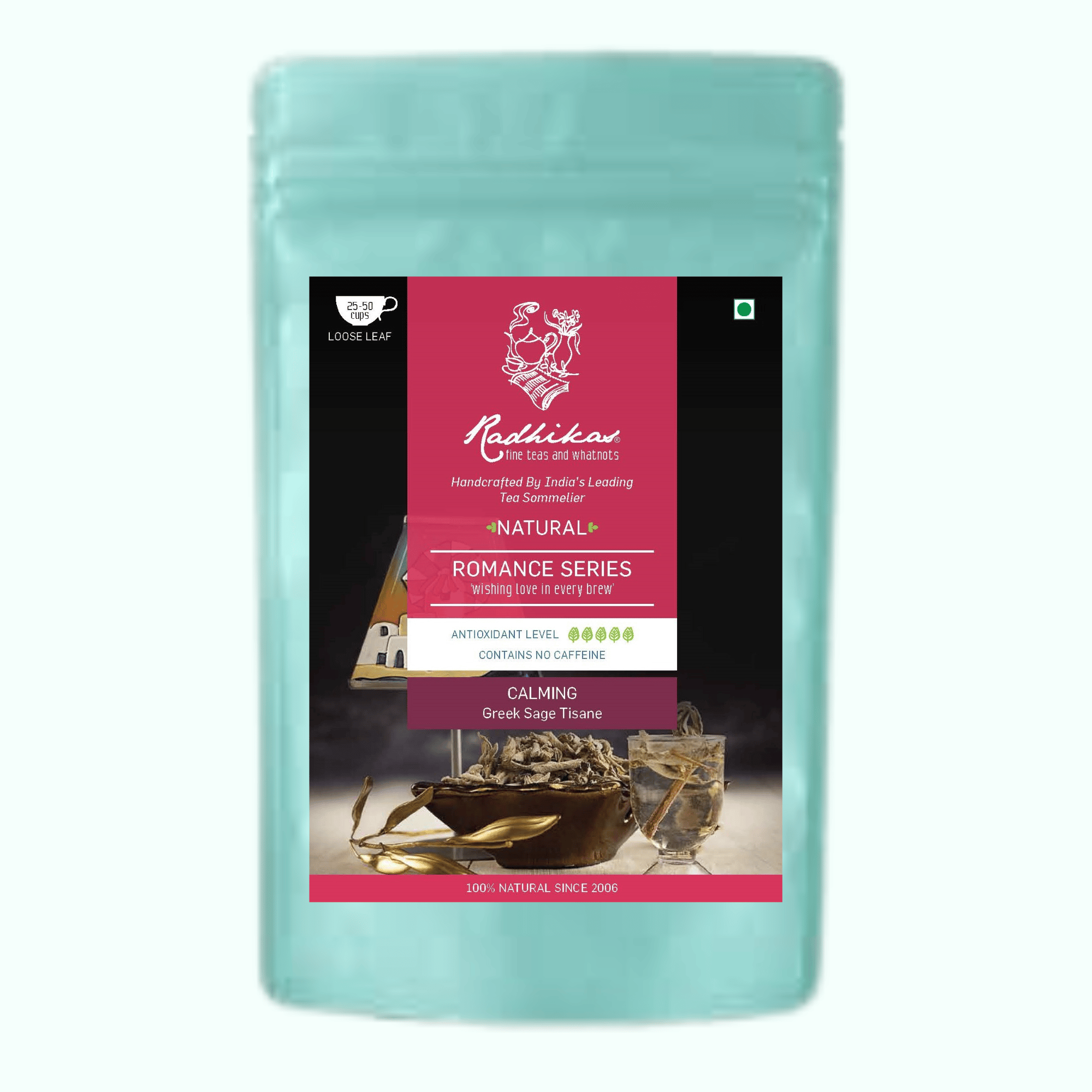 Radhikas Fine Teas and Whatnots CALMING Greek Sage Tisane - A Herbal Tea for Relaxation and Wellness