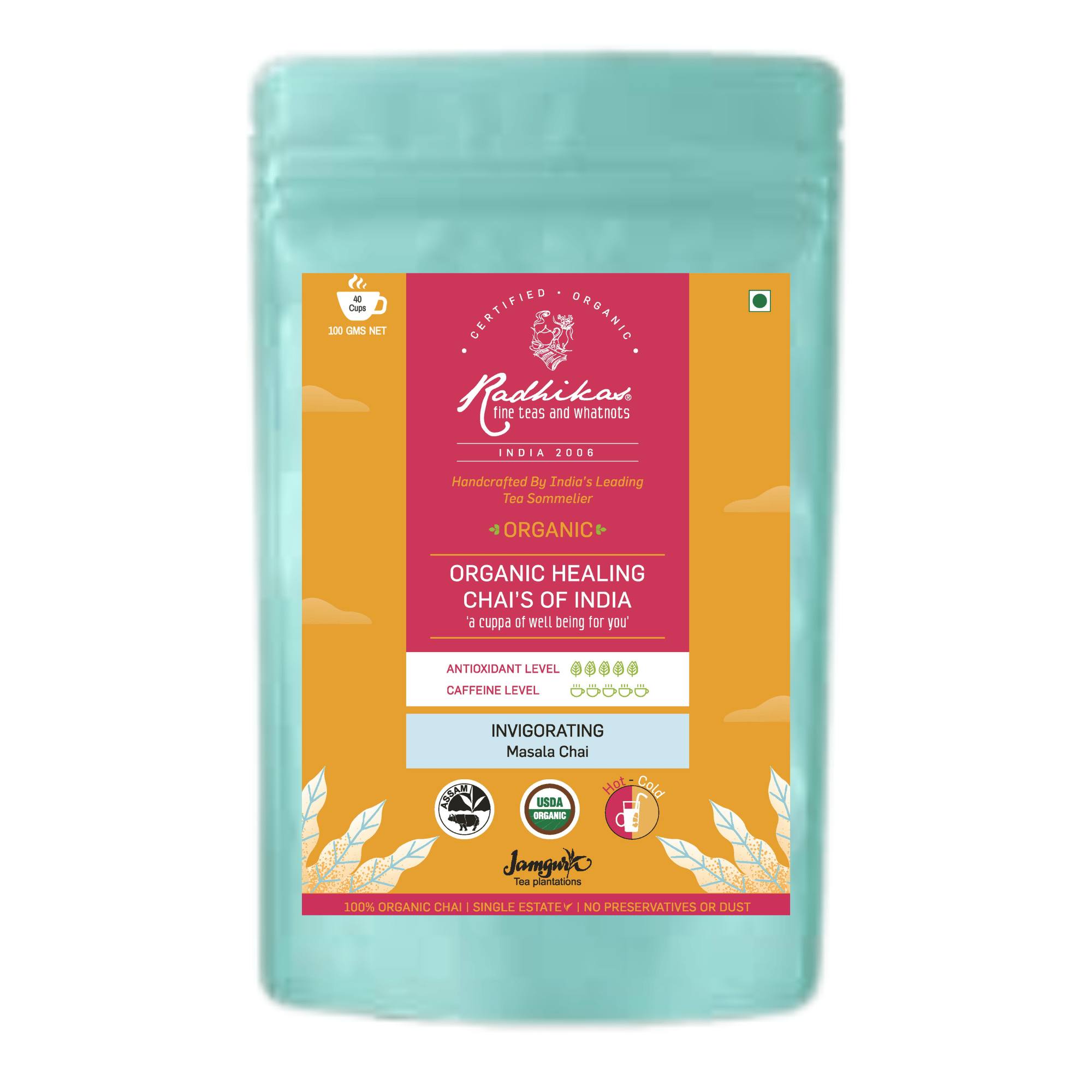 Radhikas Fine Teas and Whatnots INVIGORATING Masala Chai - Invigorate Your Mind and Body with Masala Chai