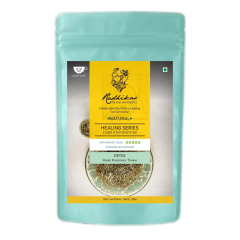 Radhikas Fine Teas and Whatnots DETOX Greek Rosemary Tisane - A Refreshing and Aromatic Herbal Tea