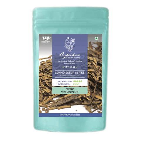 Radhikas Fine Teas and Whatnots ENERGY China Longjing Leaf - A Pan-Roasted Green Tea for Energy and Health