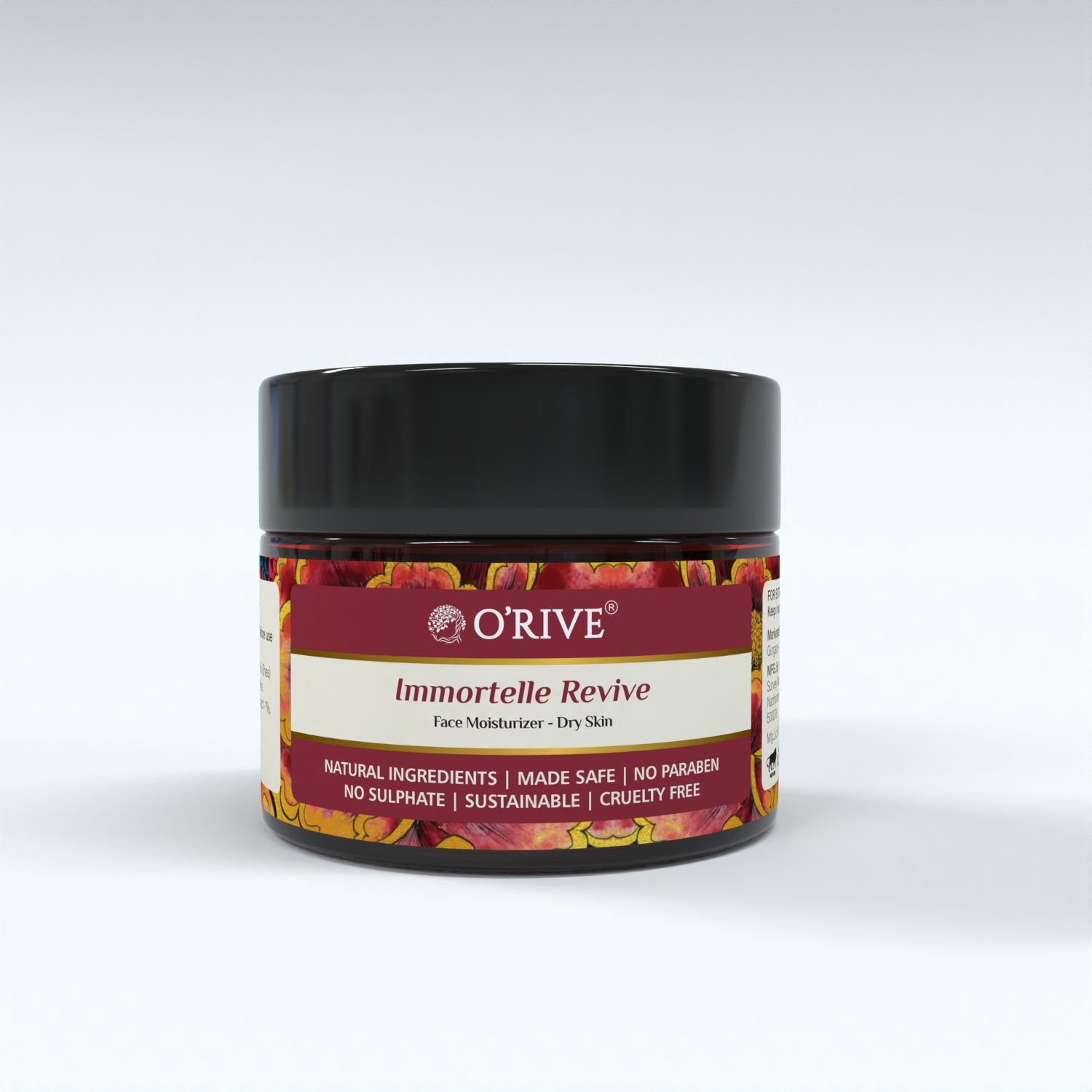 Orive Organics Immortelle Revive Shea Butter and Immortelle Oil Facial Moisturizer (50ml)